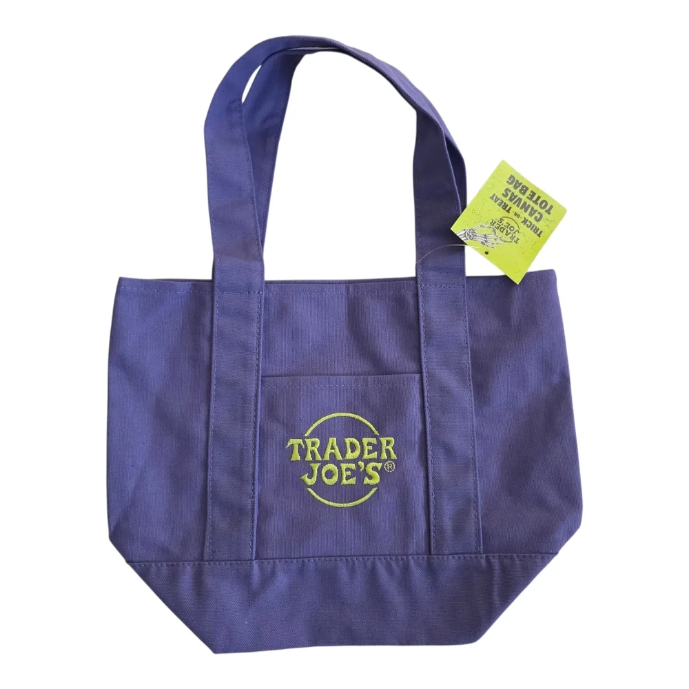 Trader Joe's Canvas Mini Tote Bag-Set Of 4 - Picture 5 of 5